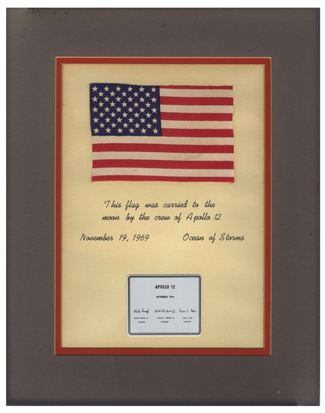 United States Flag Flown to the Moon on the Apollo 12 Mission